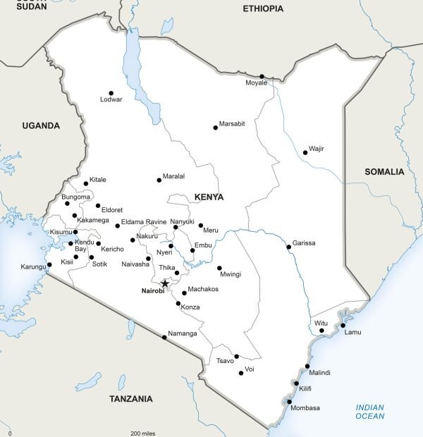 Kenya map